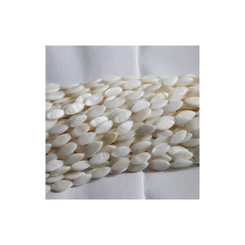 貝殼珠項(xiàng)鏈10x20mm馬眼胖面半成品項(xiàng)鏈飾品