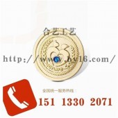 鑲鉆徽章、磨砂電鍍徽章、圓形徽章、銅質襟章
