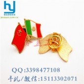 定制雙面LOGO國旗徽章- 各國國旗胸針制作