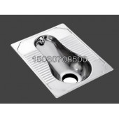 監獄工程用葫蘆形不銹鋼蹲便器 安全型