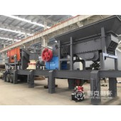 時產70噸砂石骨料輪胎移動破碎站