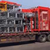 【】恒義施工電梯配件大全/施工升降機標準節SC200吊籠三折彎加強型烤漆鍍鋅