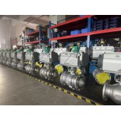 氣動O型法蘭球閥-氣動不銹鋼球閥-氣動固定式球閥